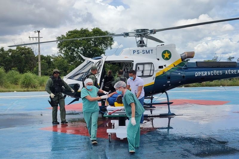 Único hospital de Mato Grosso com heliponto, o HMC contabiliza quase cem pousos