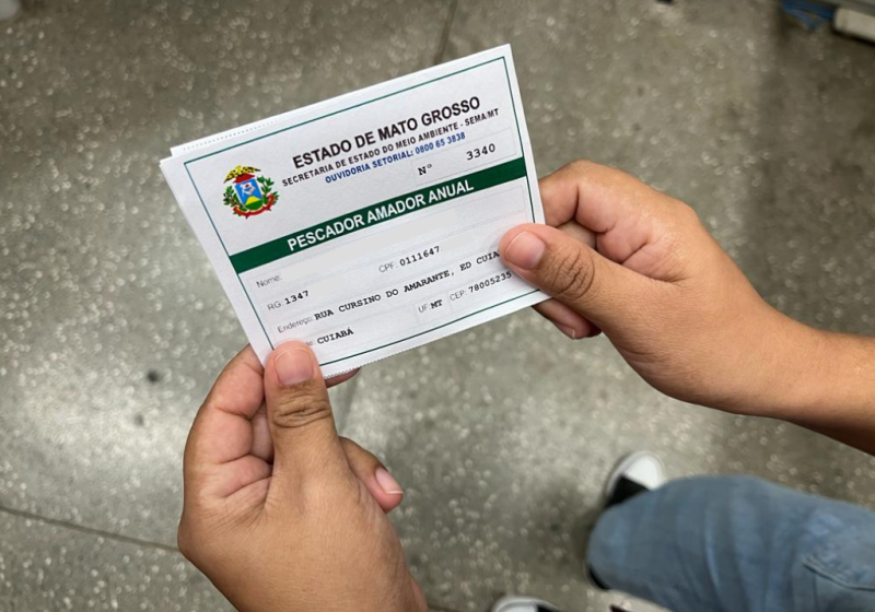 Sema-MT emite carteira de pesca amadora ou esportiva pela internet
