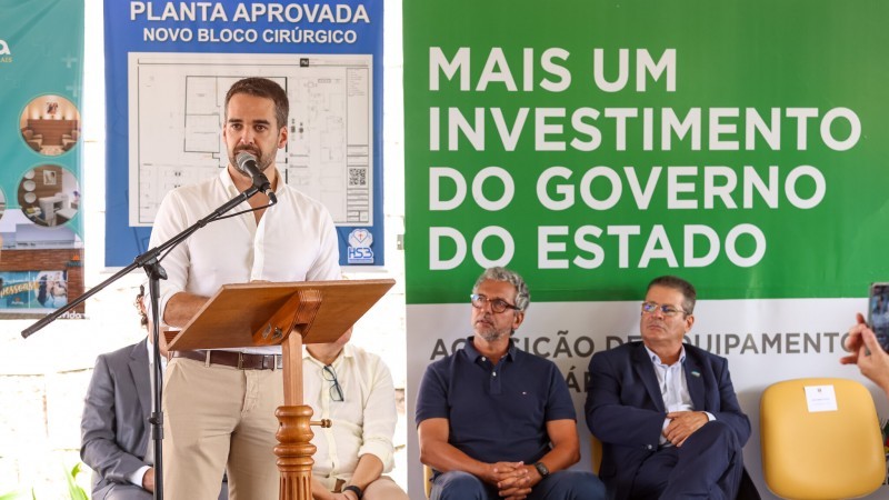 Leite entrega equipamentos para o Hospital Santa Bárbara de Encruzilhada do Sul