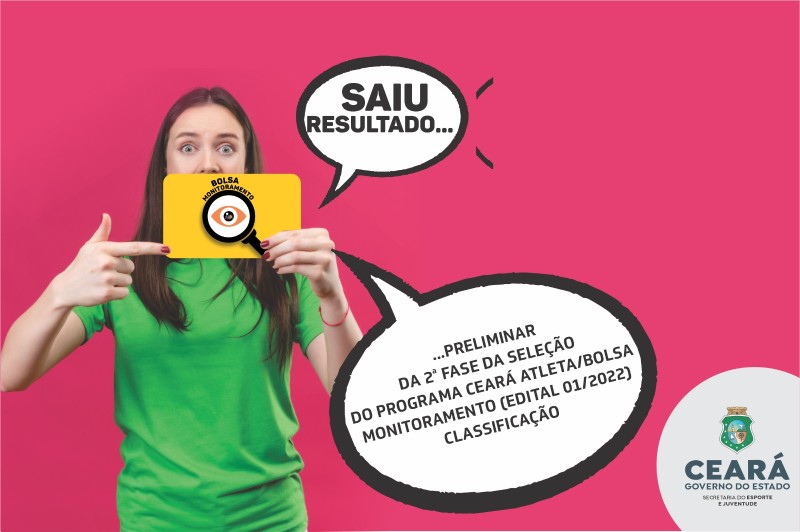 Sejuv divulga resultado preliminar da 2ª fase da seleção do Programa Ceará – Bolsa Monitoramento