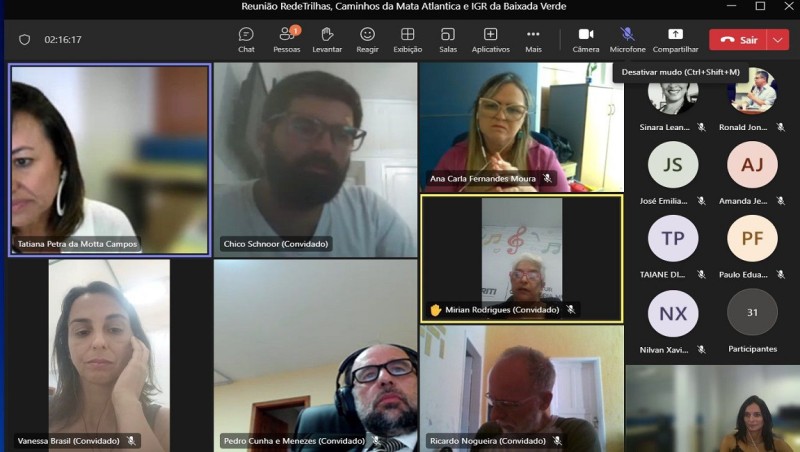 RedeTrilhas é apresentada para Instância de Governança Regional da Baixada Verde, do Rio de Janeiro