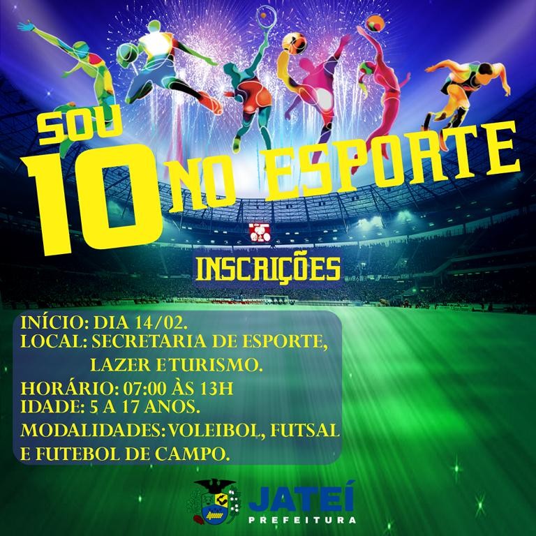 Inscrições para esporte em diversas modalidades.