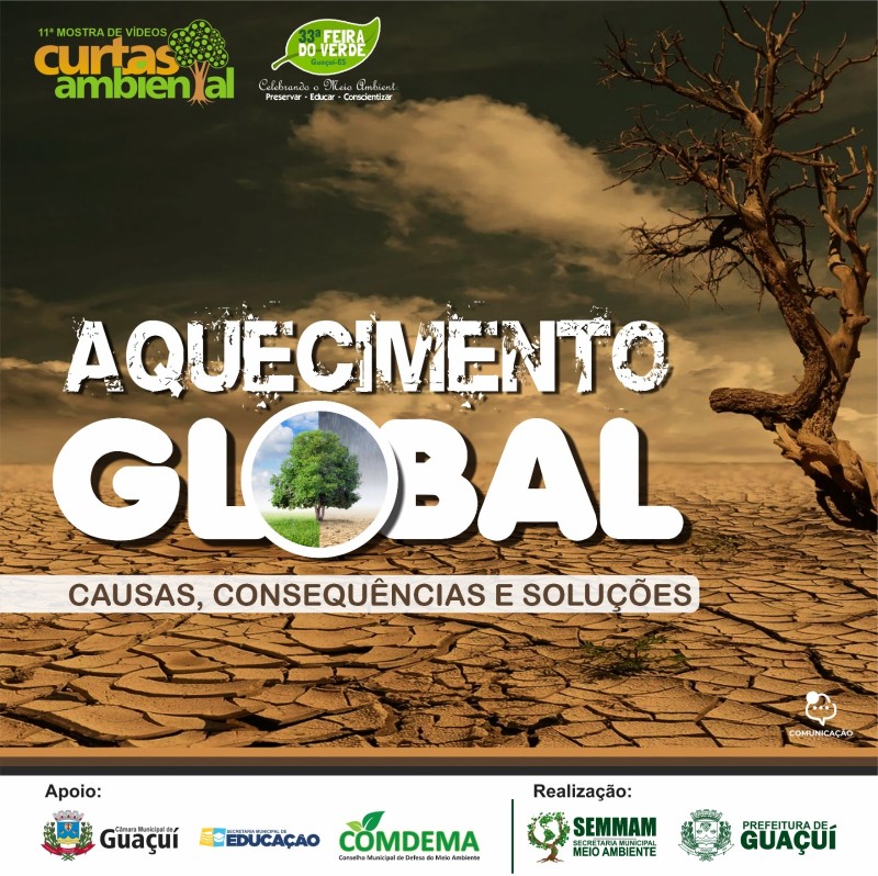 “AQUECIMENTO GLOBAL: CAUSAS, CONSEQUÊNCIAS E SOLUÇÕES” É O TEMA DA 11ª MOSTRA DE VÍDEOS CURTAS AMBIENTAL 2023