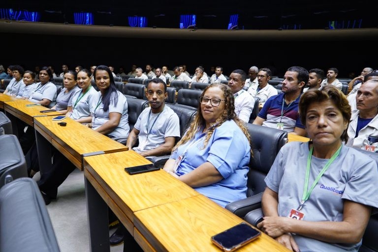 Câmara homenageia trabalhadores que limparam e consertaram estragos do 8 de janeiro