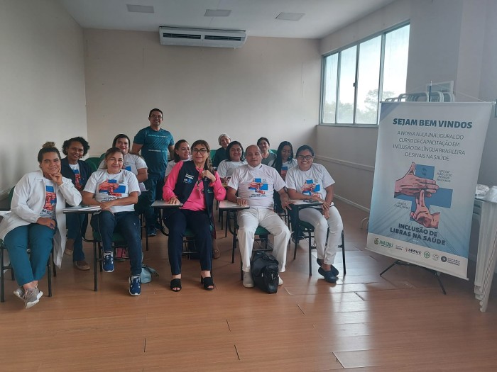 Inclusão: Saúde tem aula inaugural da nova turma de Libras para servidores da área
