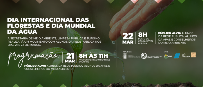 Secretaria de Meio Ambiente estará realizando ação com estudantes nos dias 21 e 22