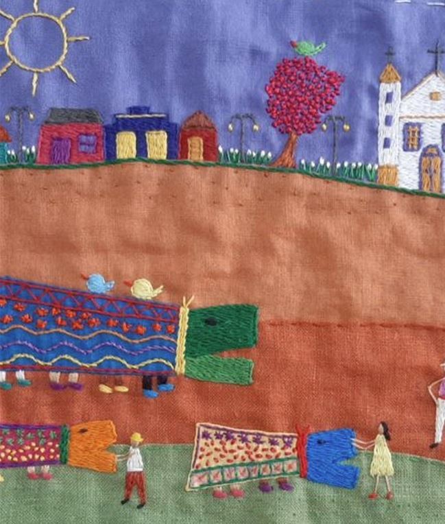 Biblioteca Pública de Santa Catarina recebe exposição de bordados em comemoração ao aniversário de Florianópolis