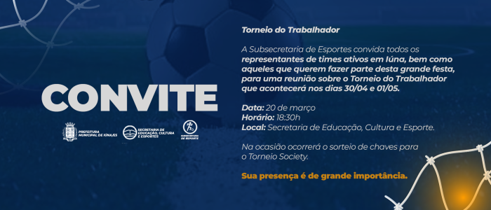 Secretaria de Esporte convida representantes de times para reunião