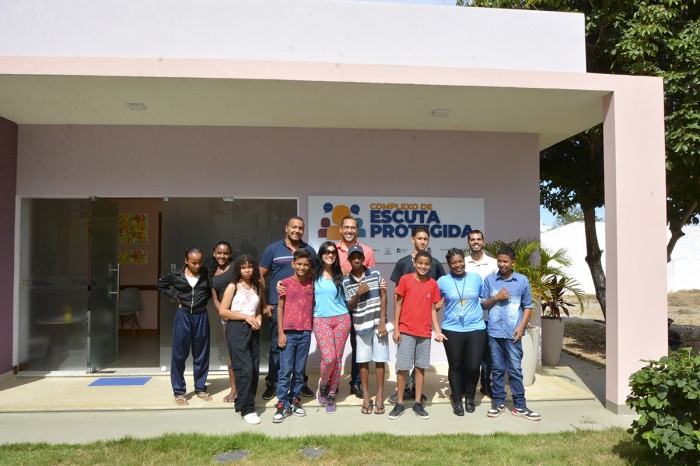 Adolescentes do Nuca conhecem Complexo de Escuta Protegida e participam de bate-papo sobre enfrentamento à violência