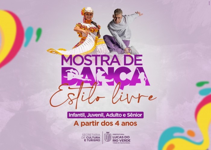Cultura abre inscrições para Mostra de Dança Estilo Livre
