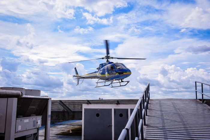 Com estradas alagadas, estado garante suporte aéreo ao SAMU no transporte de pacientes
