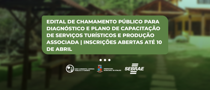 Inscrições prorrogadas para o chamamento público: Edital Nº 001/2023