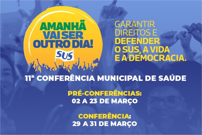 Conferência Municipal de Saúde começa nesta quarta-feira no auditório do Cemae