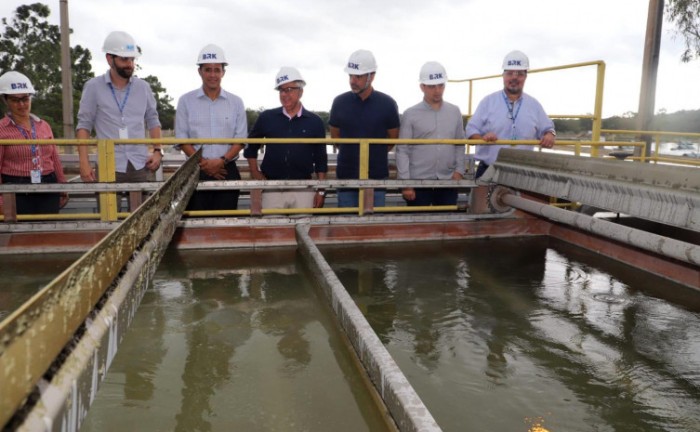Ação integrada de órgãos ambientais realiza visita técnica à estação de tratamento da BRK