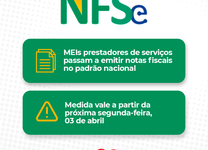 MEIs prestadores de serviços passam a emitir notas fiscais exclusivamente no padrão nacional