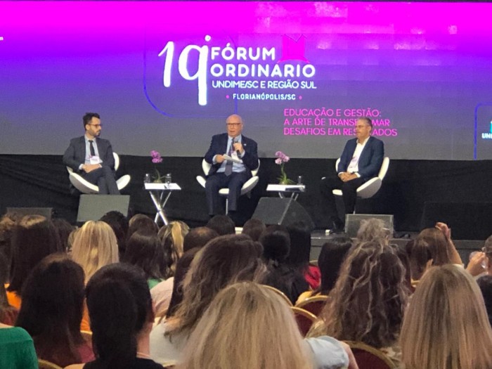 Com foco no regime colaborativo com municípios, Secretaria da Educação participa do 19º Fórum Undime/SC e Região Sul