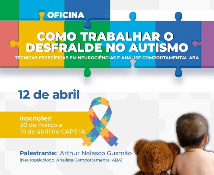 Coordenação de Saúde Mental abre inscrições para oficina de desfralde de crianças com TEA