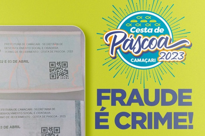 Nota de esclarecimento sobre cupom falso da Cesta de Páscoa