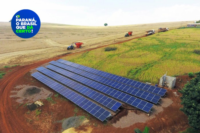 Com RenovaPR, implantação de sistemas de energia limpa no campo dá um salto no Paraná