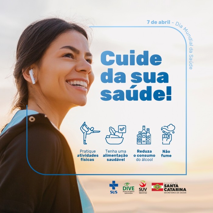 No Dia Mundial da Saúde, DIVE reforça importância de hábitos de vida saudável