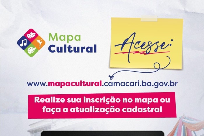 Agentes culturais devem realizar cadastro no Mapa Cultural
