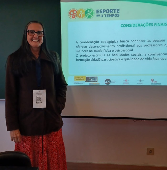 Projeto Esporte em 3 Tempos é apresentado no XII Congresso Português de Sociologia, na cidade de Coimbra, em Portugal
