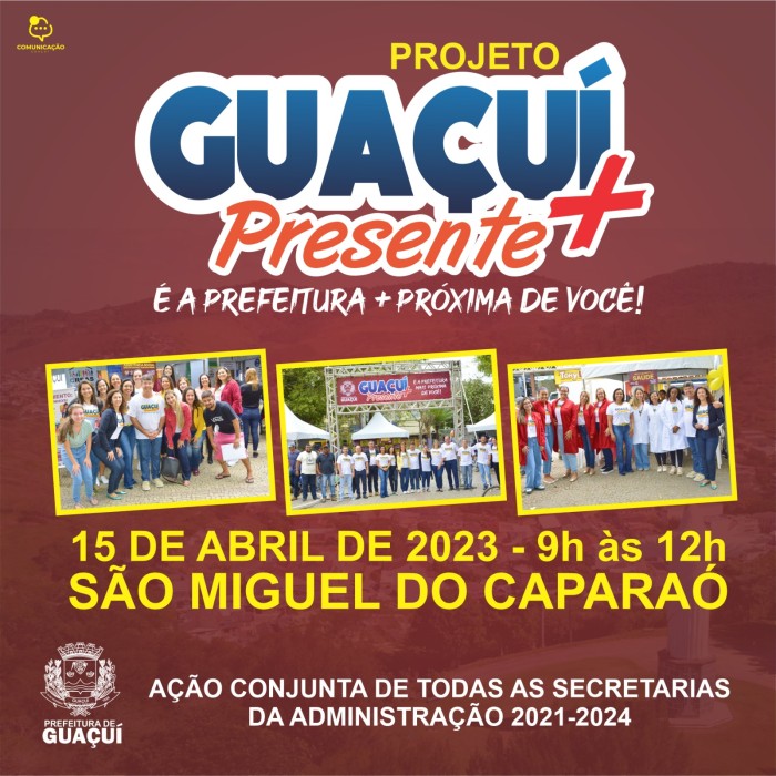 SÁBADO É DIA DE GUAÇUÍ + PRESENTE EM SÃO MIGUEL DO CAPARAÓ