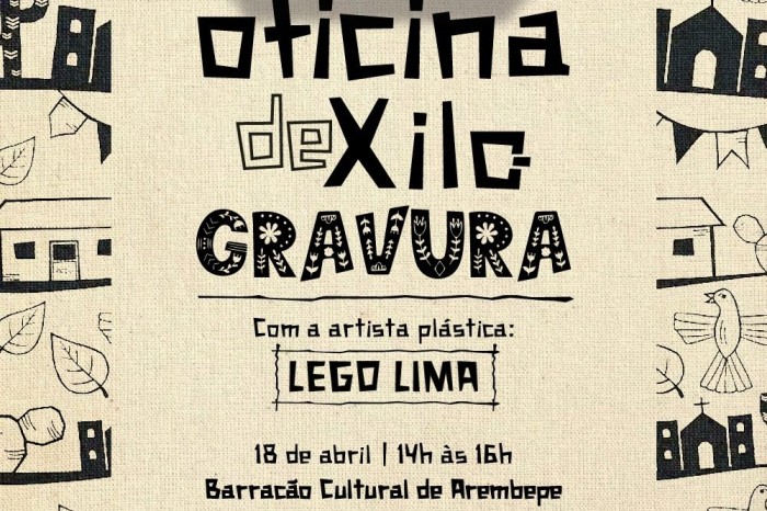 Oficina de xilogravura beneficiará alunos do Barracão Cultural