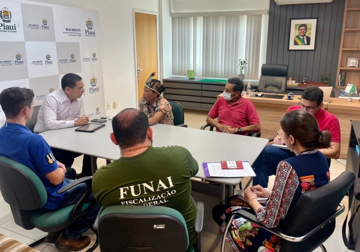 Gestores da Semarh se reúnem com representantes da comunidade indígena Akroá Gamella para fortalecer preservação no cerrado