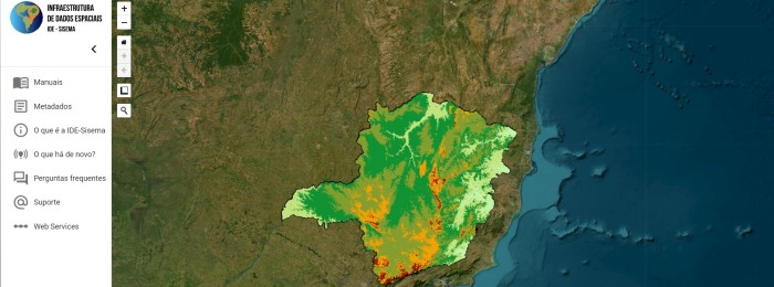 Dados sobre o relevo de Minas são disponibilizados pelo IDE-Sisema 