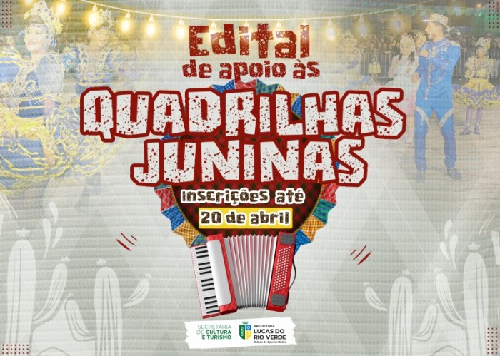 Inscrições para edital de apoio às quadrilhas juninas se encerram nesta quinta-feira (20)