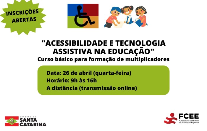 “Acessibilidade e Tecnologia Assistiva na Educação” é tema de curso online na FCEE