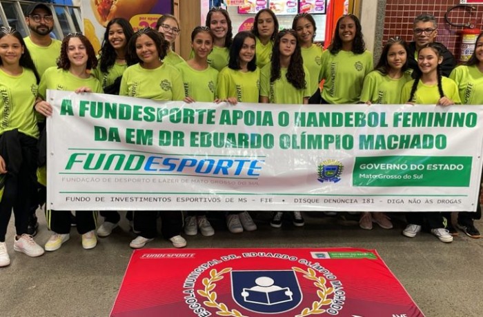 Com apoio da Fundesporte, escola da capital participa da Taça Centro-Oeste de Handebol infantil