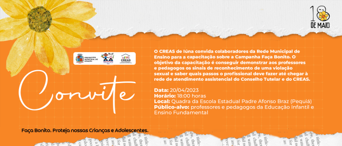 Profissionais da Educação de Pequiá terão capacitação sobre a Campanha Faça Bonito