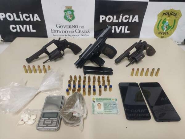 Com apoio da Ciopaer, ação conjunta da PC-CE e da PMCE impede homicídio e captura trio suspeito em Maranguape