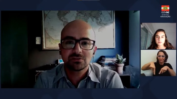 Profissionais da rede estadual de Educação participam de live sobre prevenção de violências nas escolas