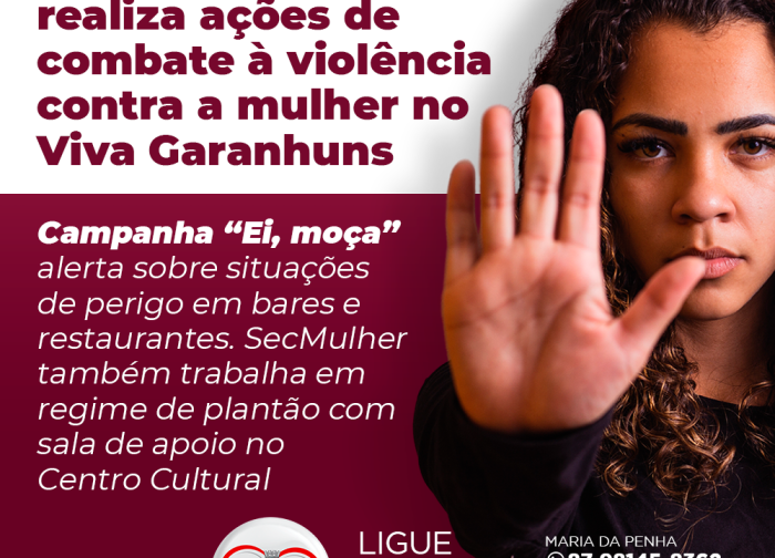 Secretaria da Mulher realiza ações de combate à violência contra a mulher no Viva Garanhuns