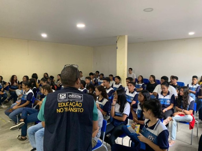 Alunos da rede do Jaboatão recebem orientações sobre educação e segurança no trânsito
