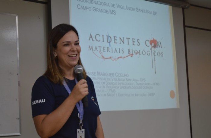 Hospital Regional encerra ‘Abril Verde’ com palestra sobre prevenção de acidentes com material biológico