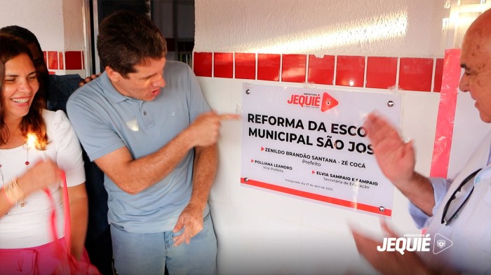 Prefeitura de Jequié mantém investimentos na requalificação das unidades escolares e entrega as obras de reforma da Escola Municipal São José
