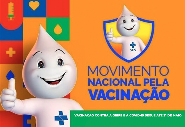 Vacinação contra Gripe e a Covid-19 segue até dia 31 de maio em Piraí do Sul