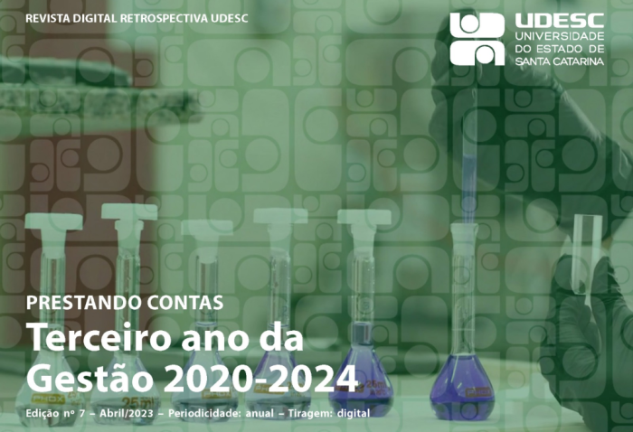 Revista digital da Udesc divulga ações do terceiro ano da Gestão 2020-2024