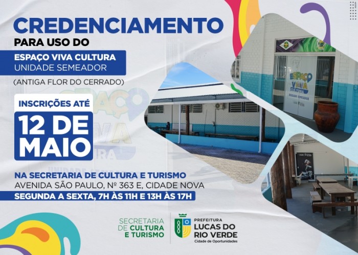 Prefeitura abre inscrições para uso do novo Ponto de Cultura