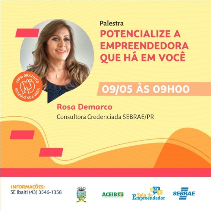 Sebrae, Sala do Empreendedor de Ibaiti e ACEIB realizam palestra para mulheres empreendedoras