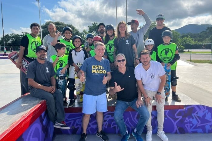 Presidente da Fesporte participa de inauguração da maior pista de skate street de Santa Catarina