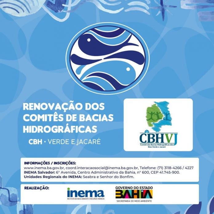 Abertas as inscrições para o processo de renovação dos membros do Comitê dos rios Verde e Jacaré