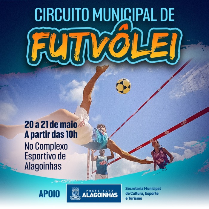 Circuito Municipal de Futevôlei acontece nos dias 20 e 21 de Maio
