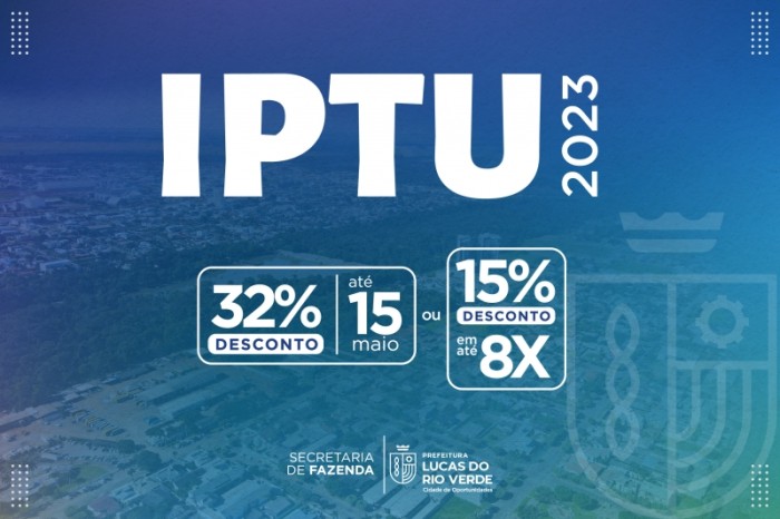 IPTU: Desconto de 32% em cota única vence na próxima segunda-feira (15)