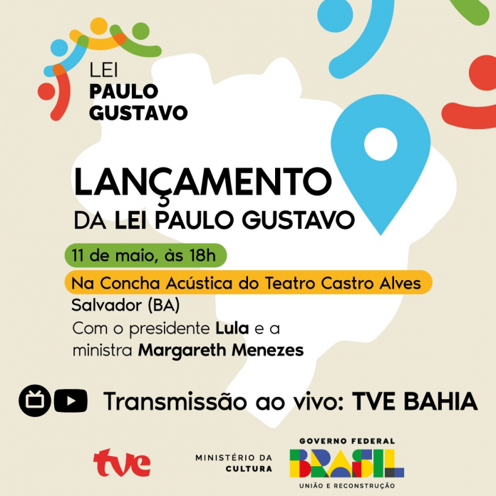 TVE transmite lançamento da Lei Paulo Gustavo de apoio à cultura