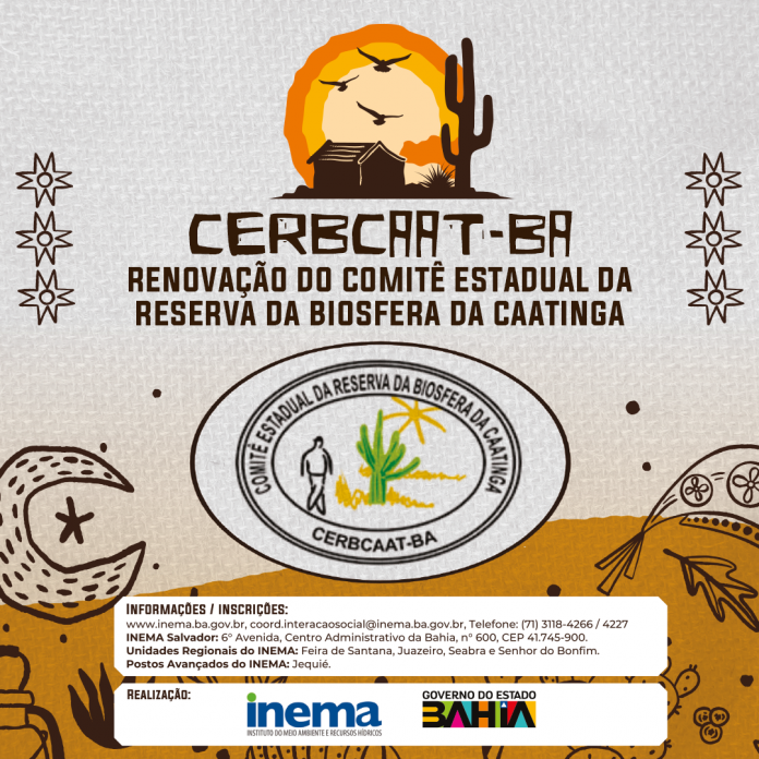 Abertas as inscrições para o processo de renovação dos membros do Comitê Estadual da Reserva da Biosfera da Caatinga